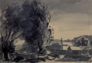 Huizen tussen de bomen, 1902